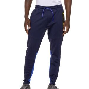Greyson Sequoia Joggers Men's Medium Performance Colorblock Maltese Blue NWT